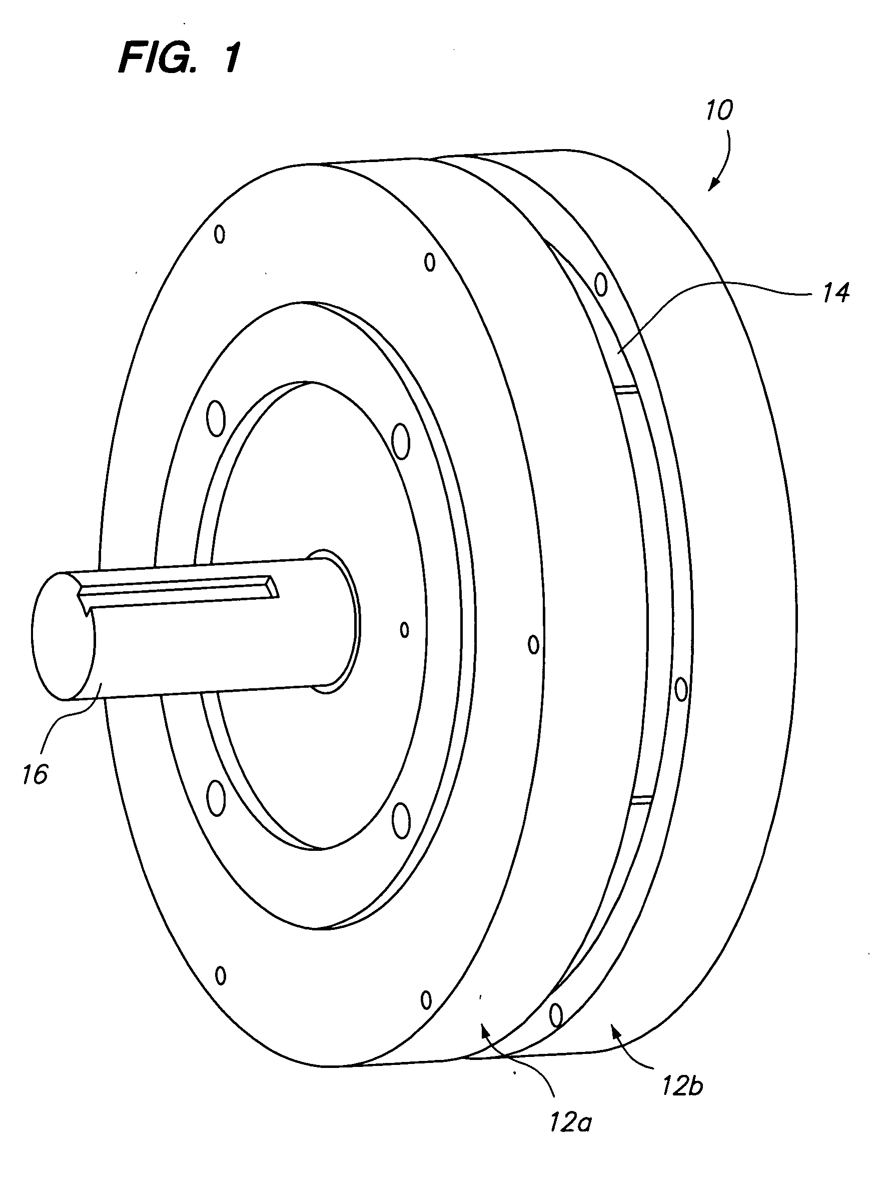 AC induction motor having multiple poles and increased stator/rotor gap