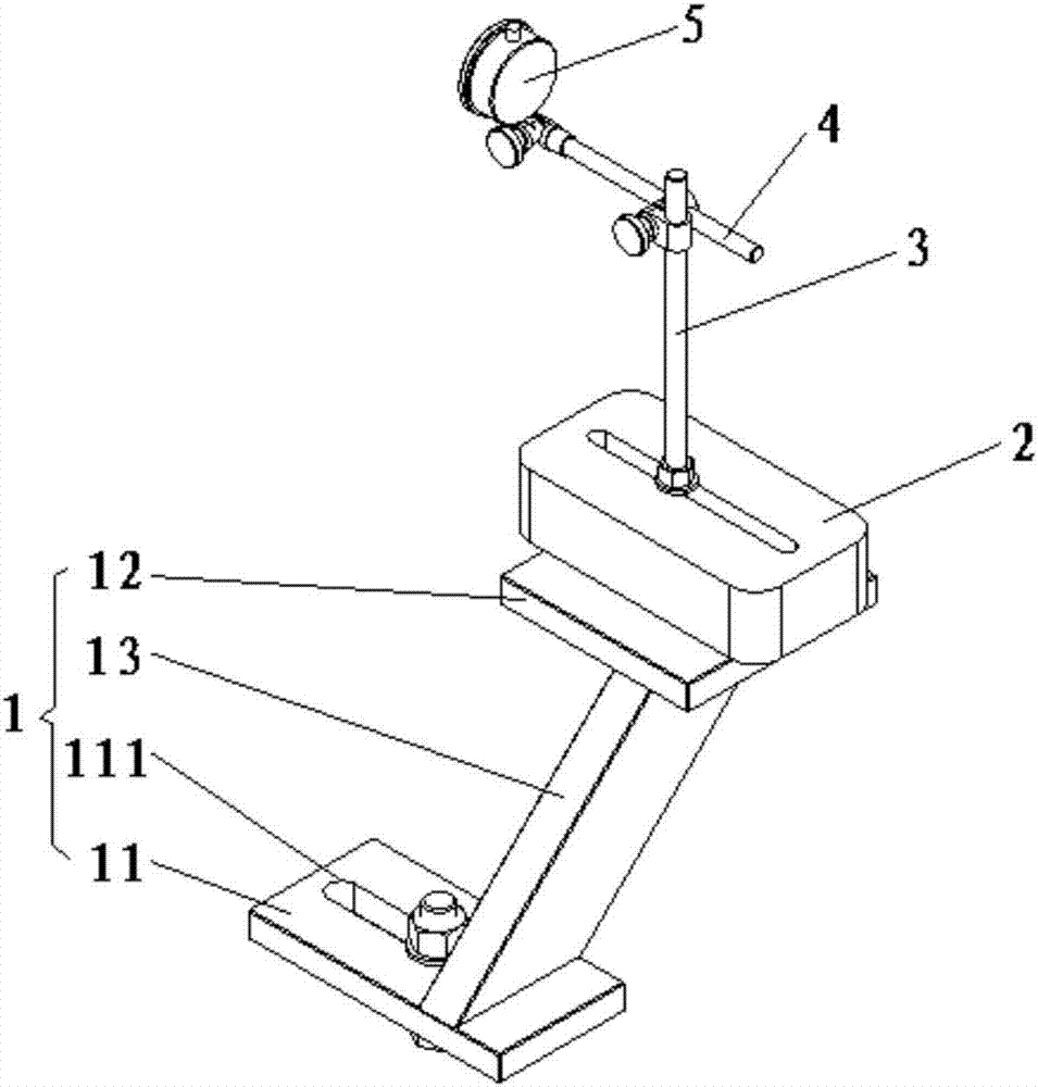 Cone hyperboloid gear milling positioning measuring tool and gear milling method