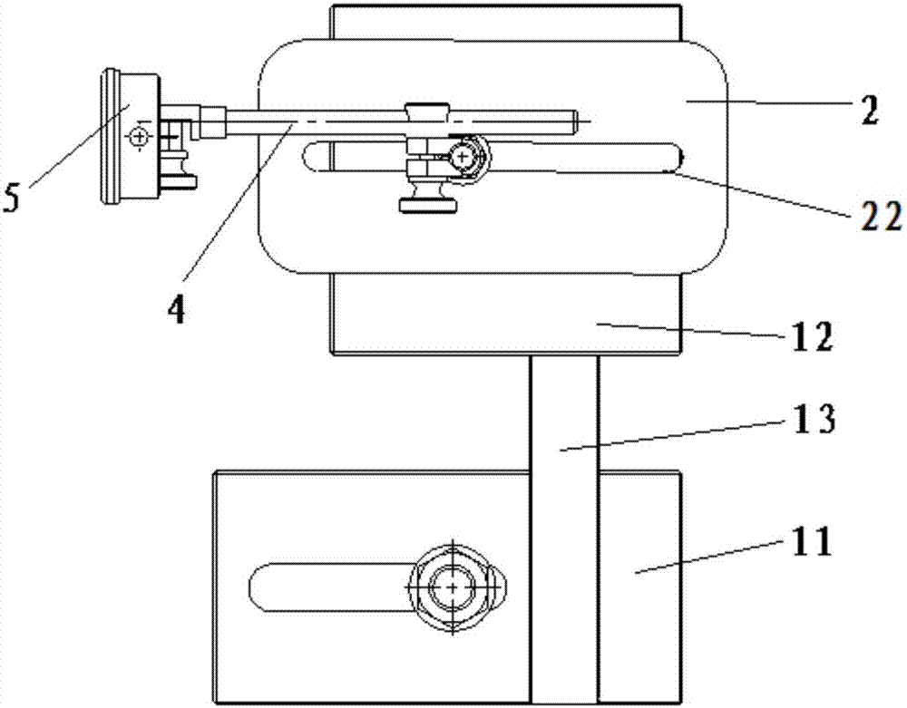 Cone hyperboloid gear milling positioning measuring tool and gear milling method