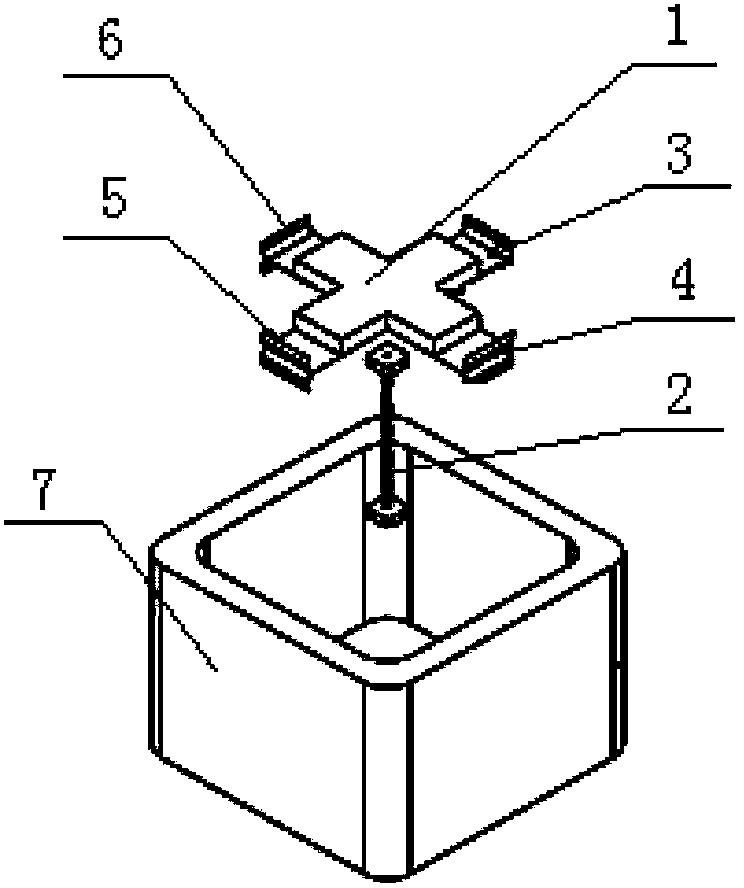 Double-axis flexible binding structure for micro-angle displacement platform