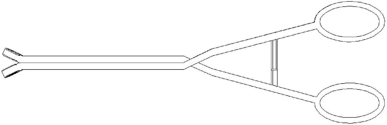 A ligate forceps for internal hemorrhoid