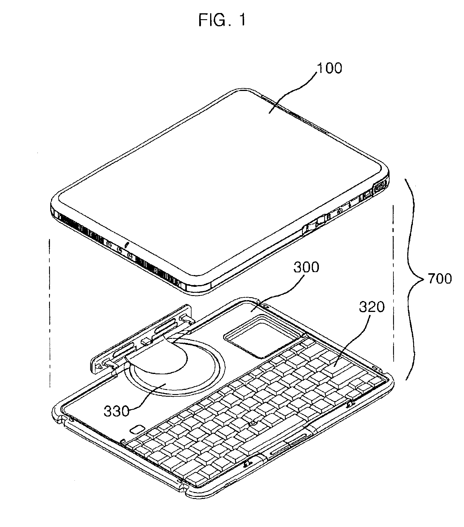Portable computer and method