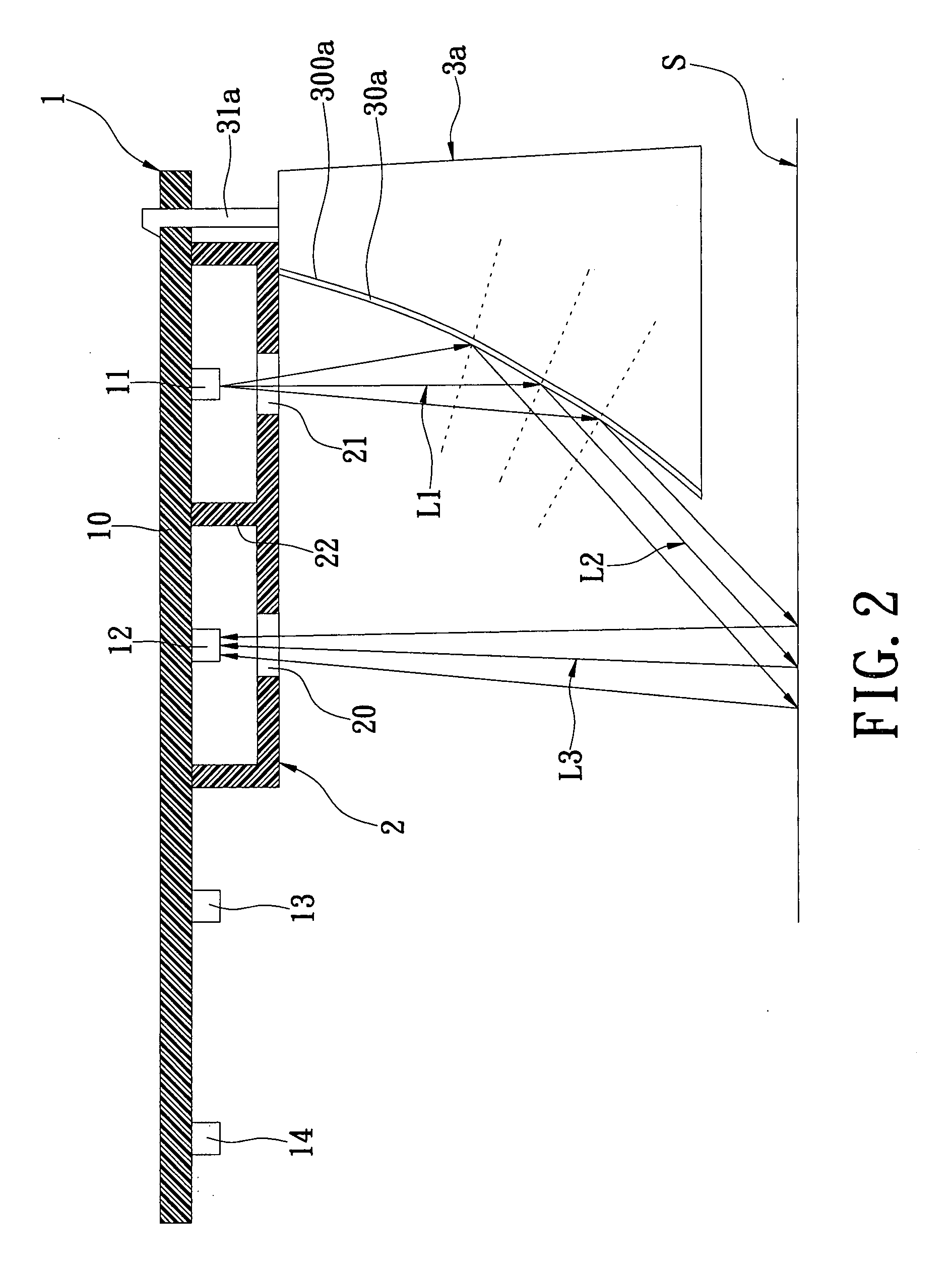 Motion-detecting module with a built-in light source
