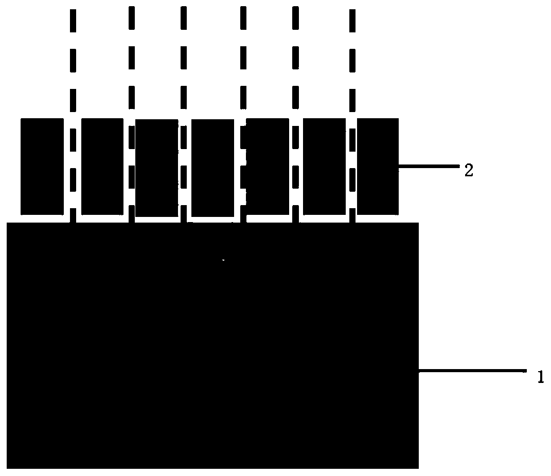 Infrared detector chip for increasing capacitance density