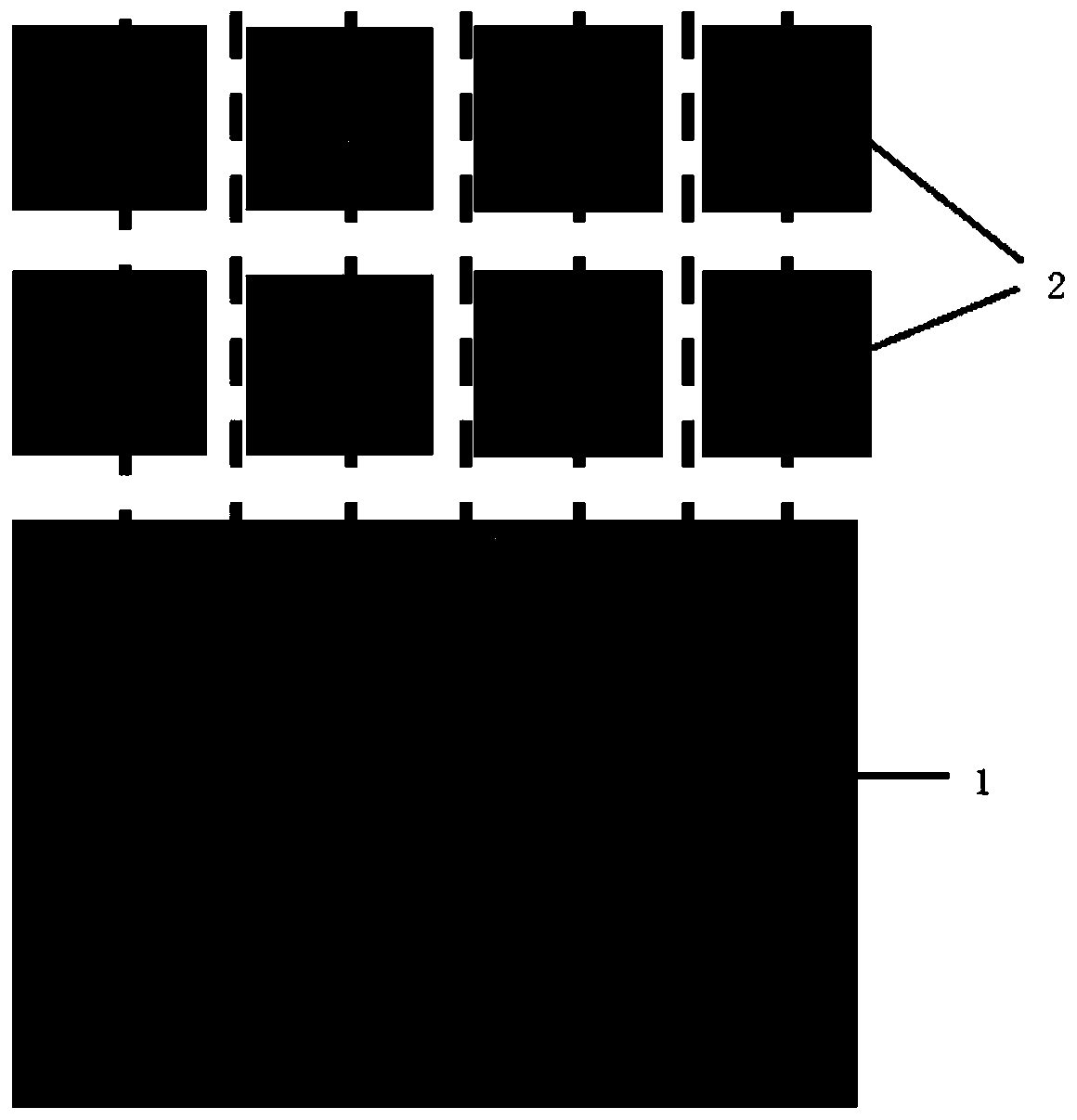 Infrared detector chip for increasing capacitance density