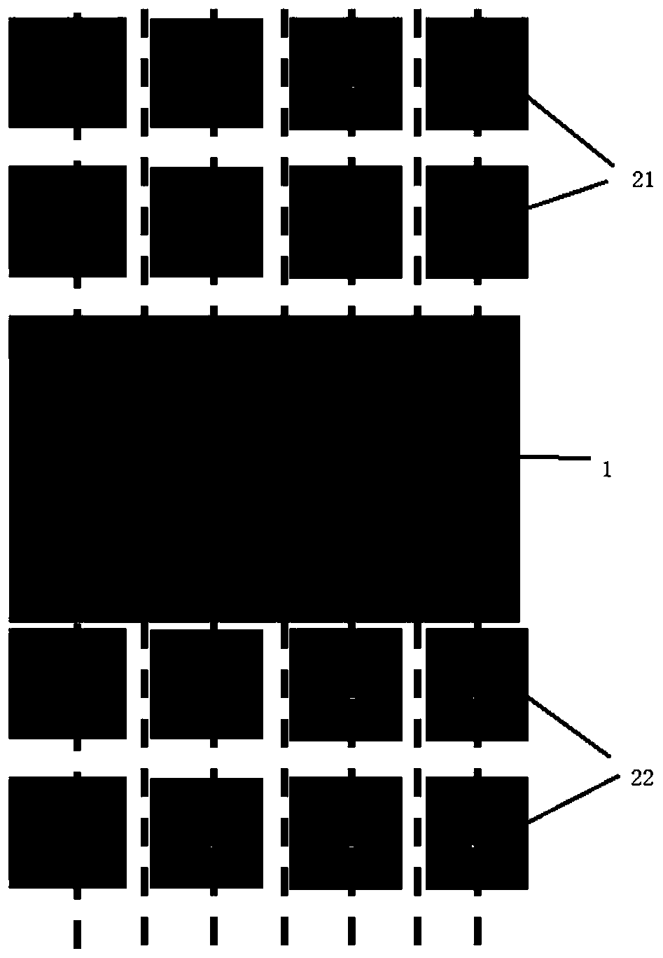 Infrared detector chip for increasing capacitance density