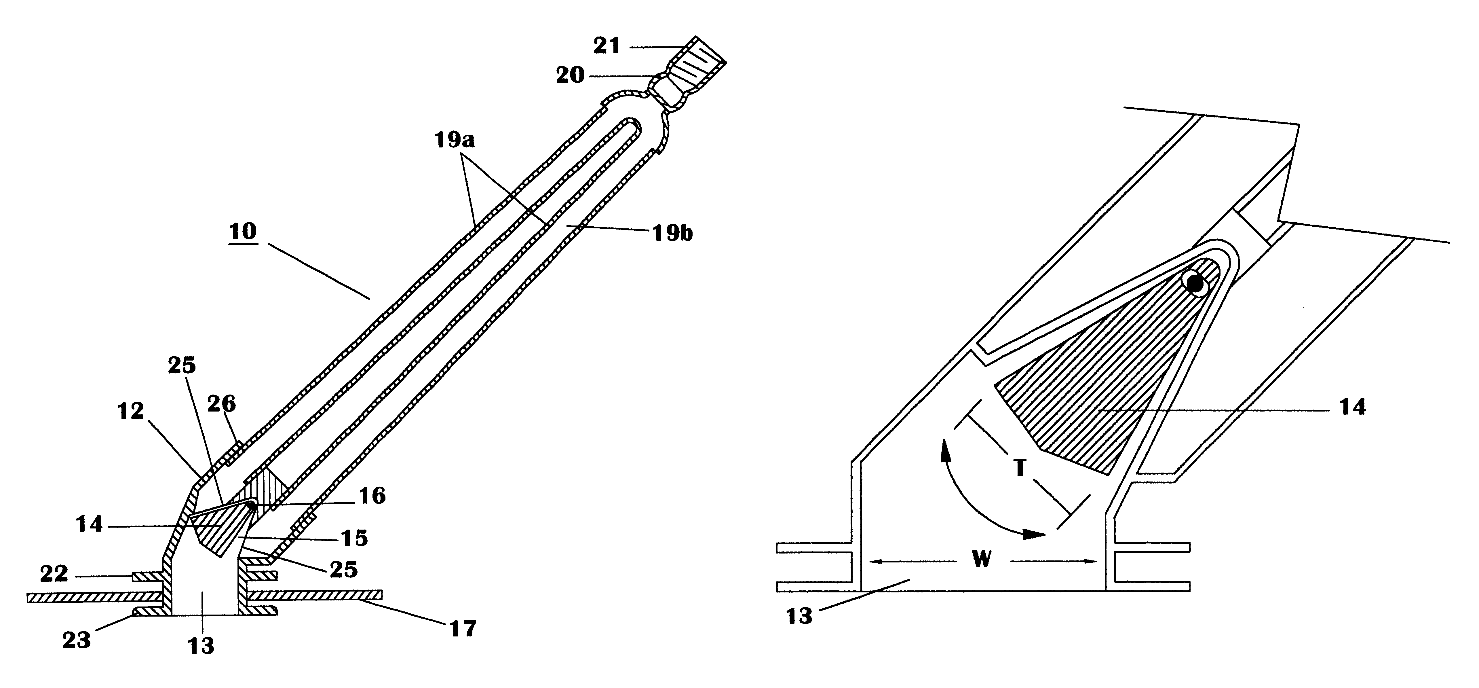 Pool cleaner with open-ended pin supported flapper valve