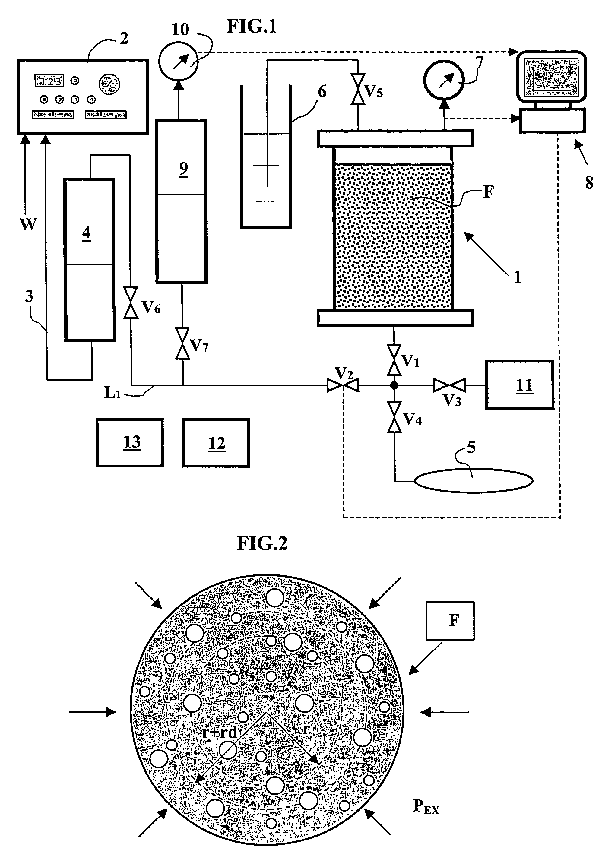 Method and device for evaluating physical parameters of an underground reservoir from rock cuttings taken therefrom