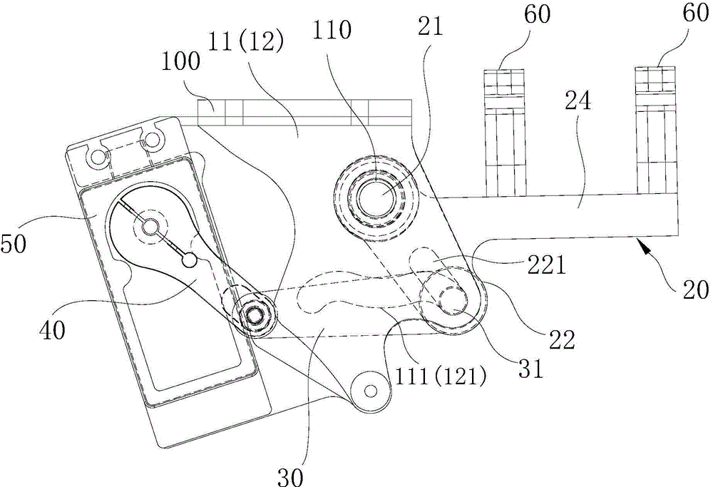Aircraft undercarriage driving device, aircraft undercarriage and aircraft
