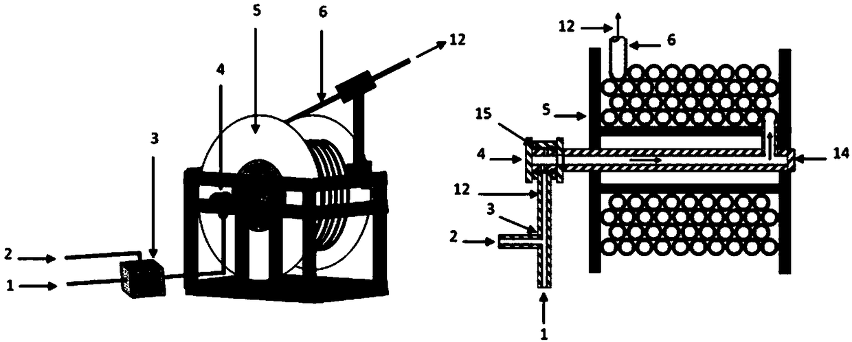 Oxidant mixed injection system and an operation method for underground coal gasification