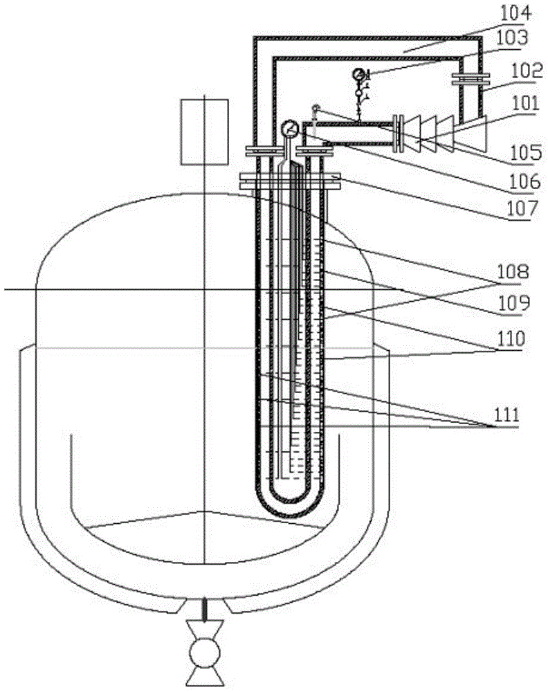 Specific heat liquid level meter