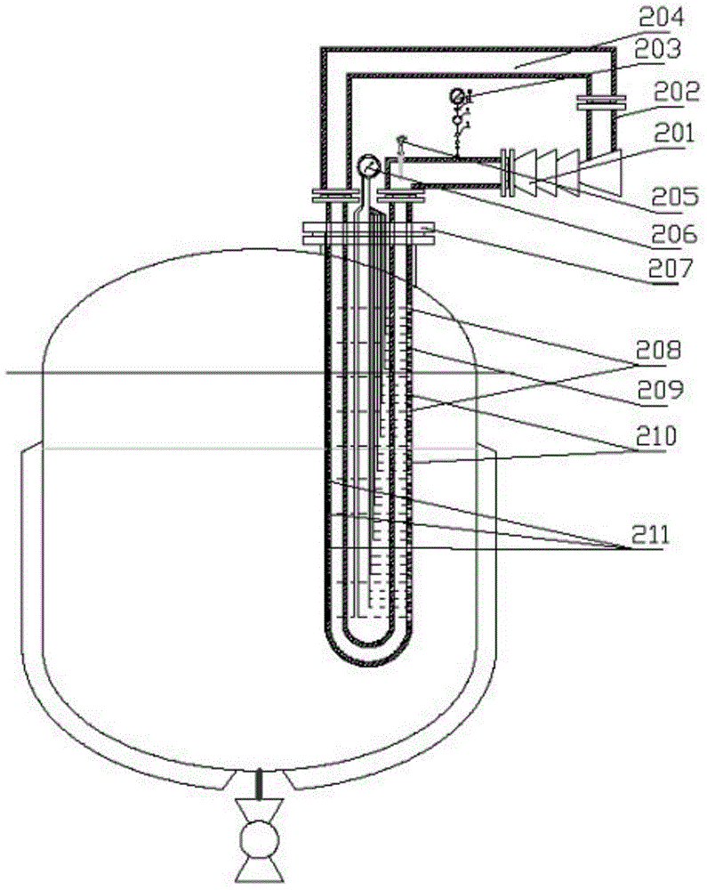 Specific heat liquid level meter