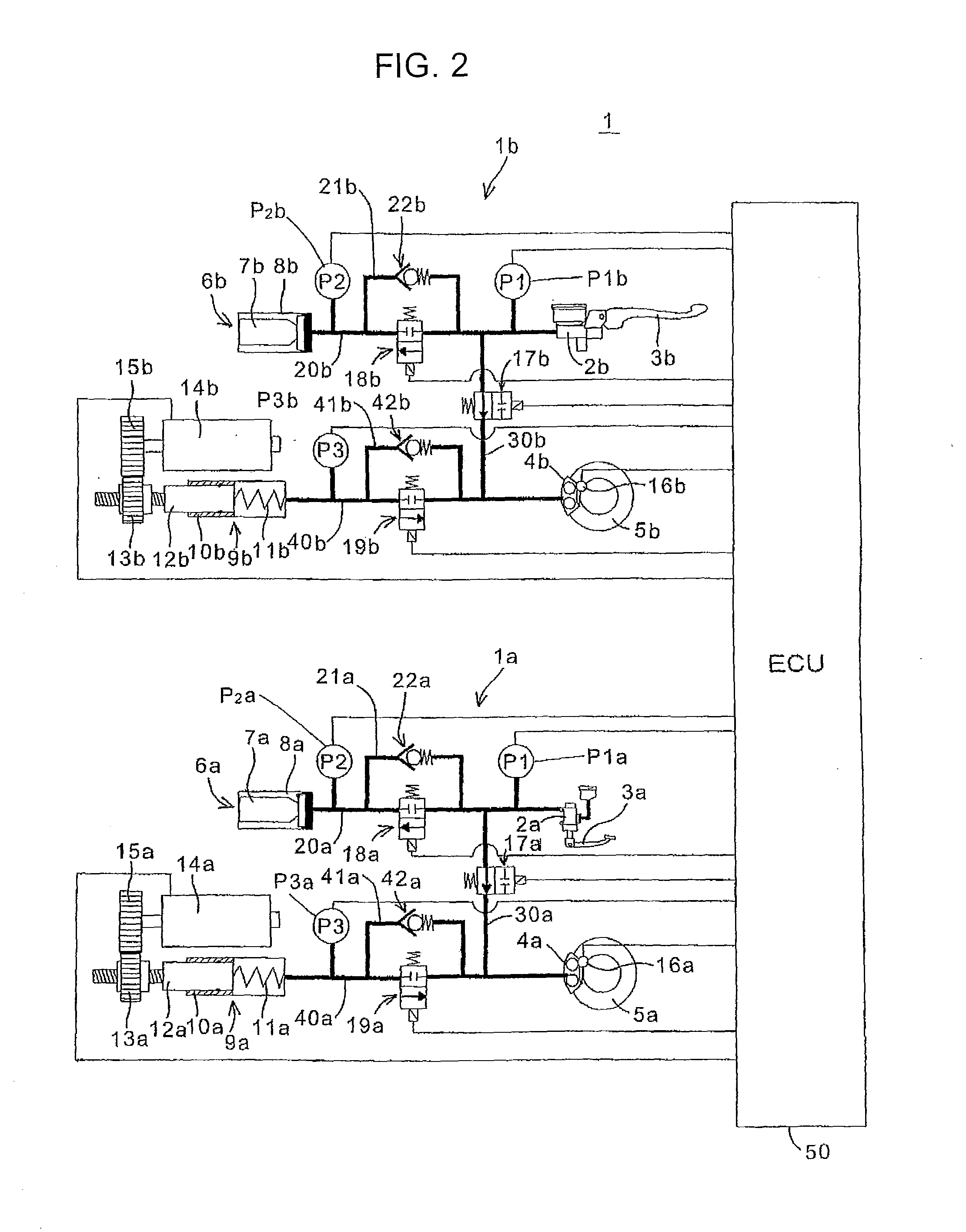 Brake control device for motorcycle