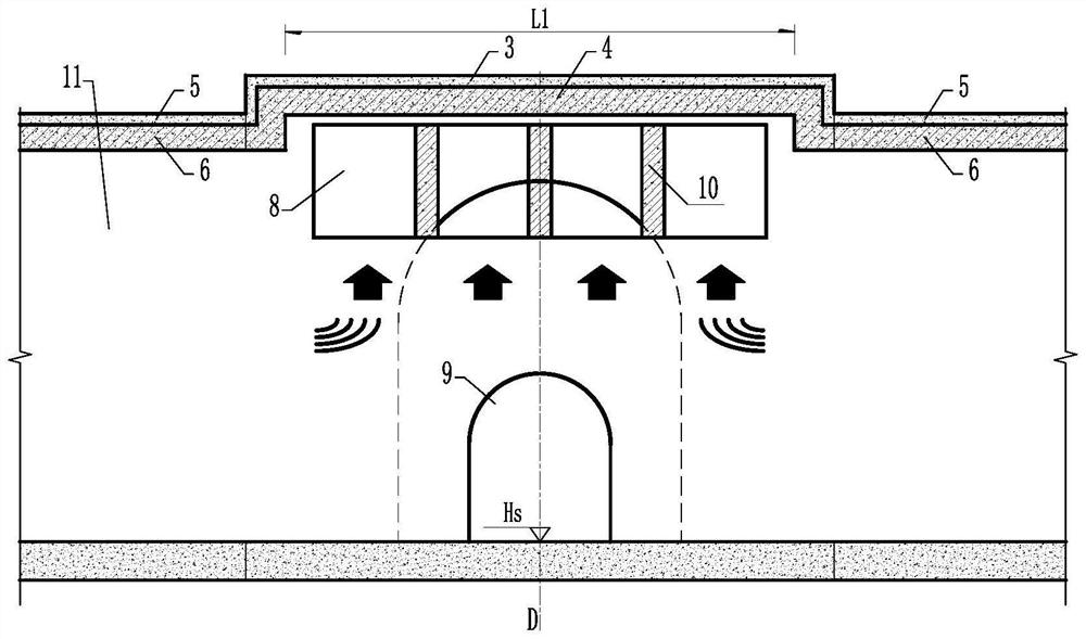 Tunnel ventilation opening structure