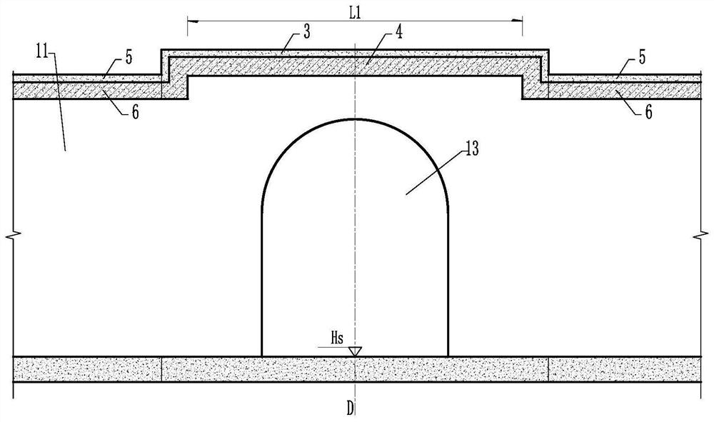 Tunnel ventilation opening structure