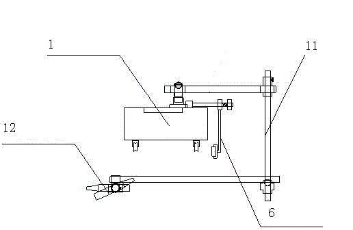 Automatic processing device for on-line hook face groove of furnace shell of super-huge type blast furnace