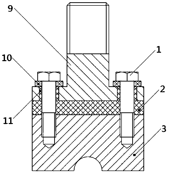 Metal electrification shearing test device and test method