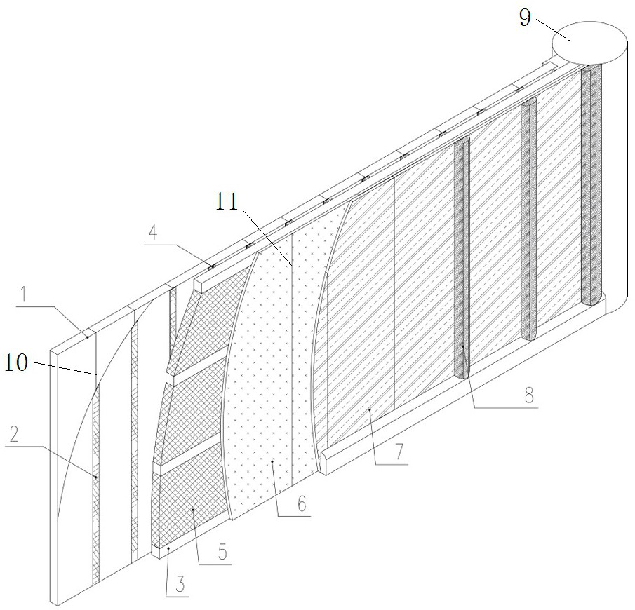 Sound insulation and heat preservation structure of traditional building wood board wall and construction method of sound insulation and heat preservation structure