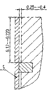 L-shaped piston ring of internal combustion engine