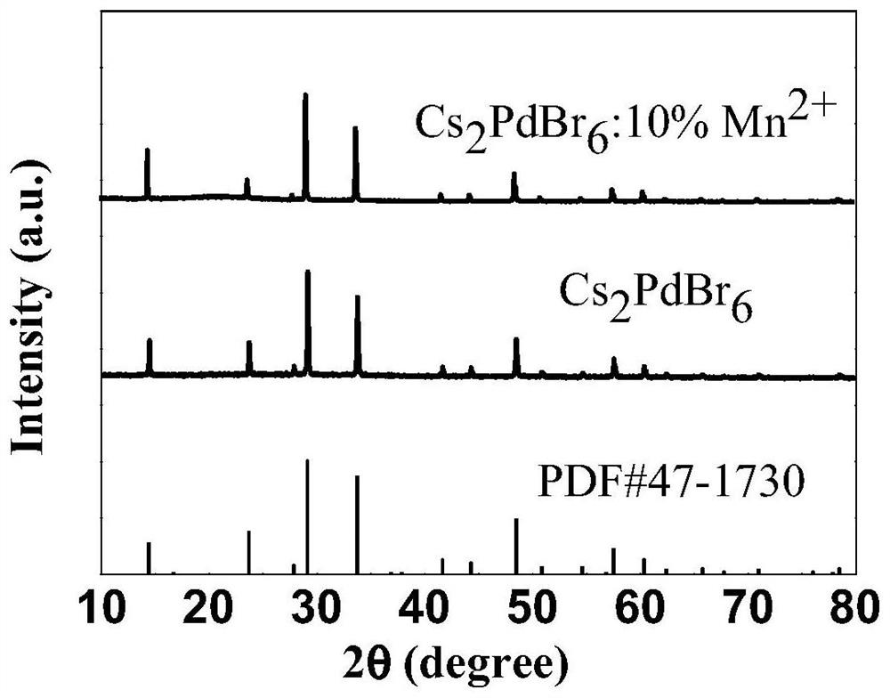 Near-infrared absorption perovskite nano material, preparation method and application thereof