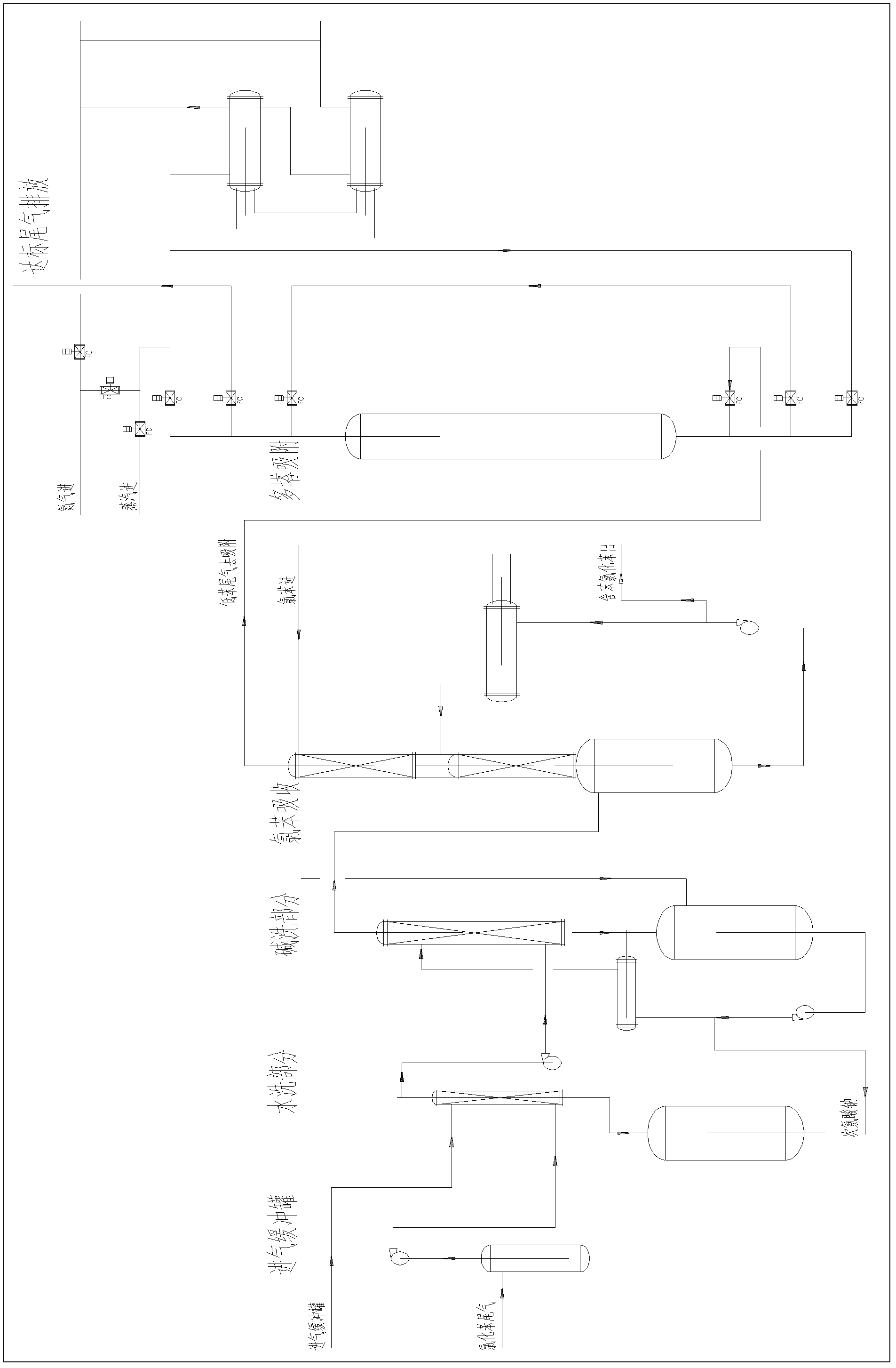 Benzene chloride tail gas recovering and purifying method