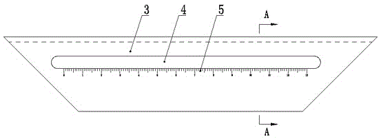 Wiring duct cutting marking-off ruler