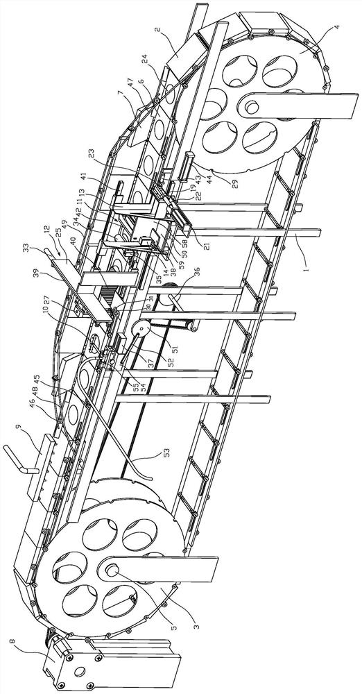 Continuous processing method of egg roll