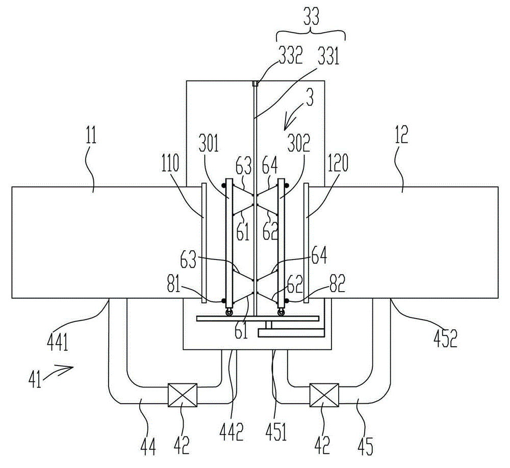 Tunnel type baking unit capable of rapidly balancing pressure between adjacent boxes and baking line of tunnel type baking unit