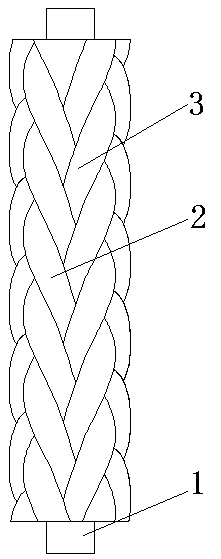 Antistatic mining cable and processing method thereof