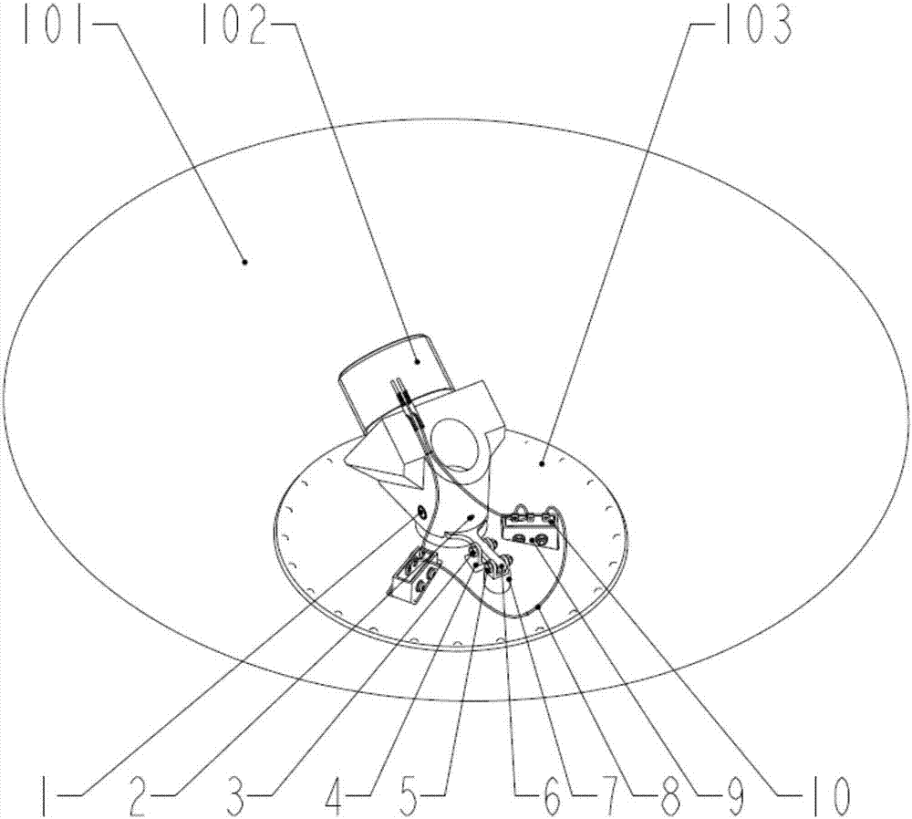 Landing signal device for landing buffer mechanism