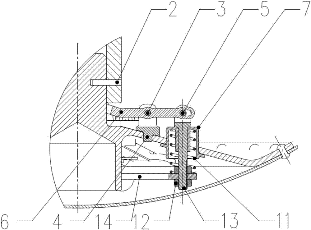 Landing signal device for landing buffer mechanism