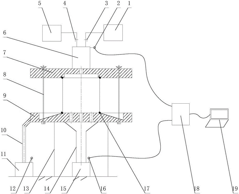 Device and method for detecting water seepage of dynamic water pressurizing anti-lateral seepage asphalt pavement