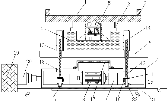 Mechanical and electrical installation assisting device with adjusting function