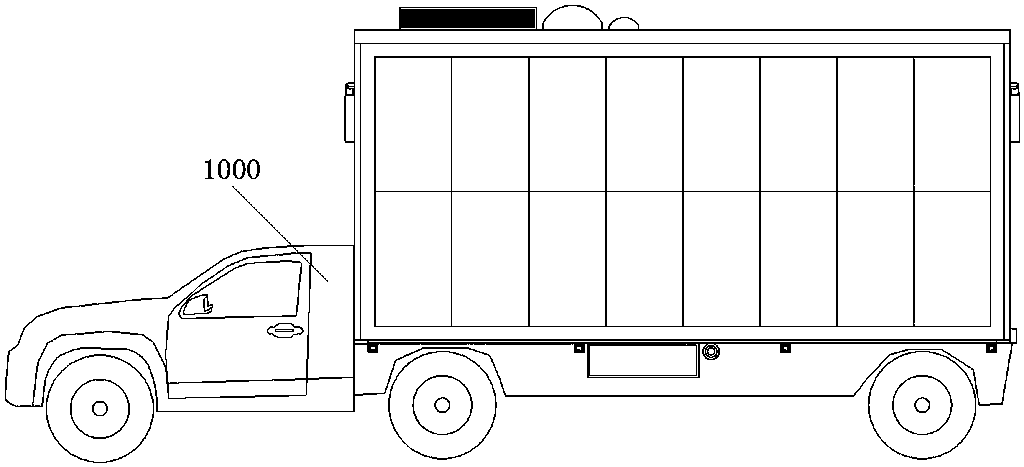 Movable type health management cabin and working method thereof