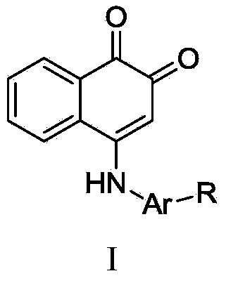 1,2-diketone naphthalene compound as well as preparation method and application thereof