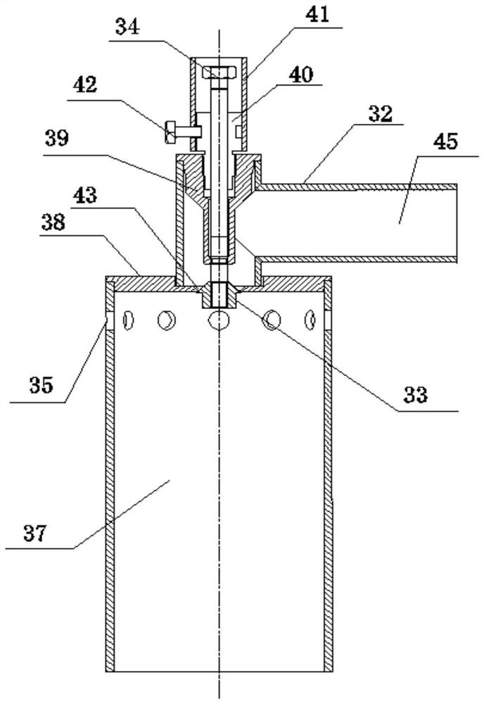 A casting machine slag ditch baking device and baking method