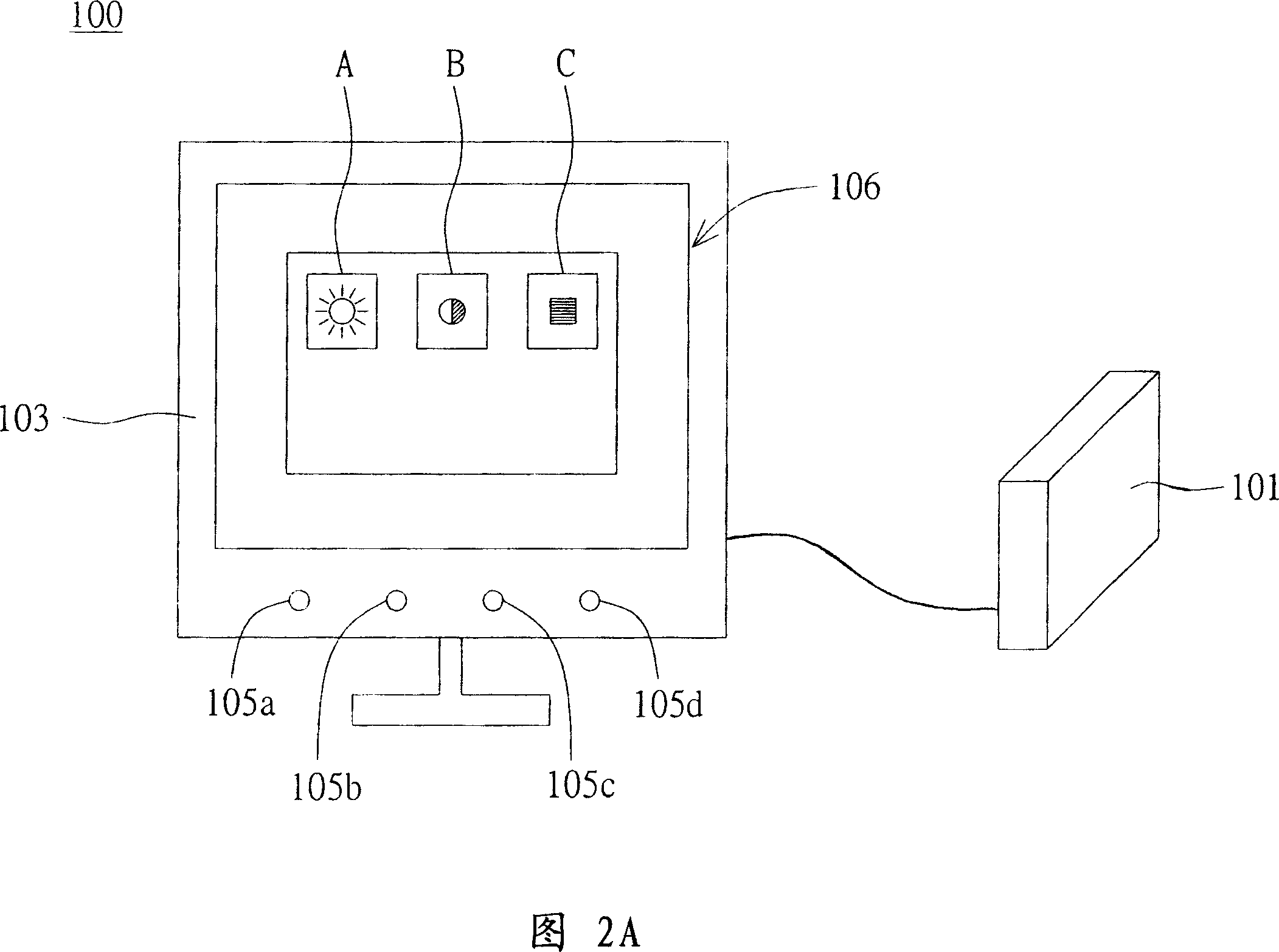 Computer system and operation display system of self-setting screen picture by user and method therefor