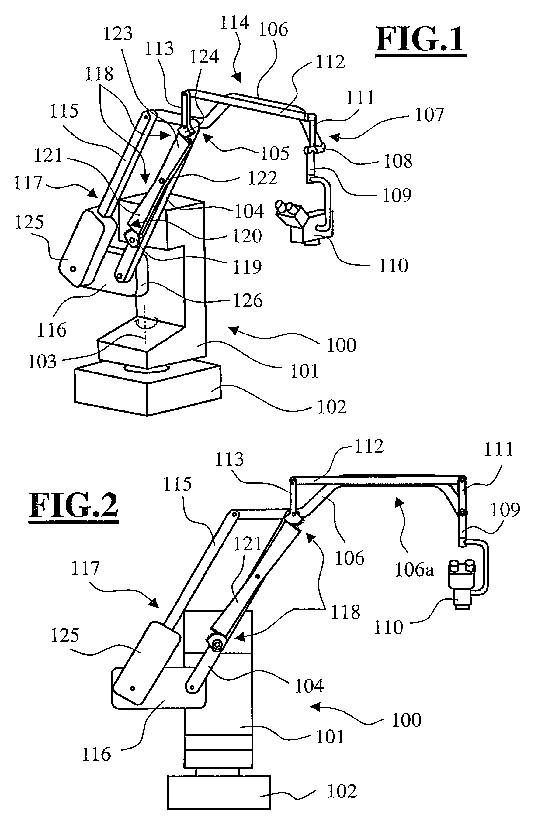 Stand arrangement for a medical-optical instrument