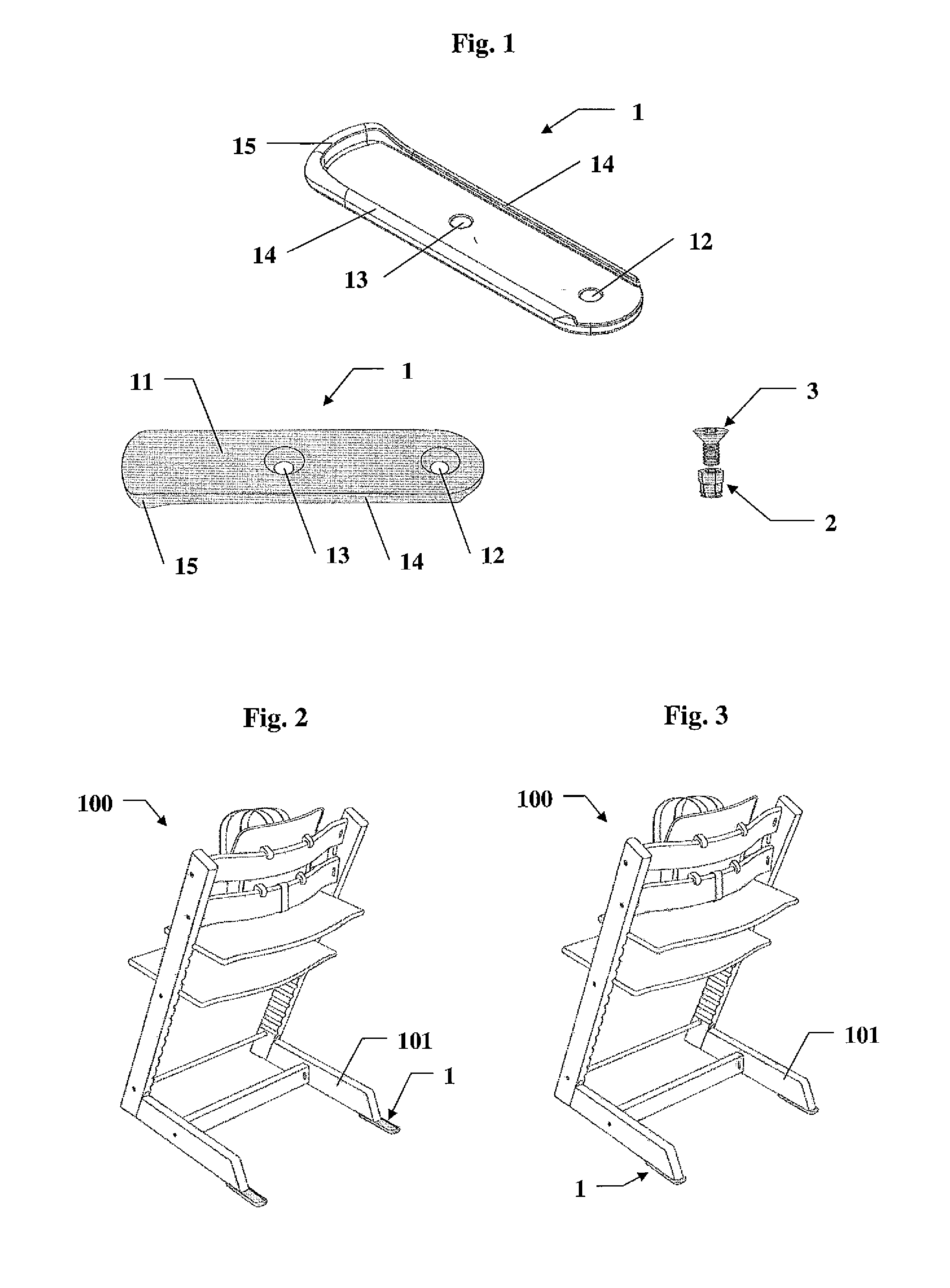 Device for a child's chair