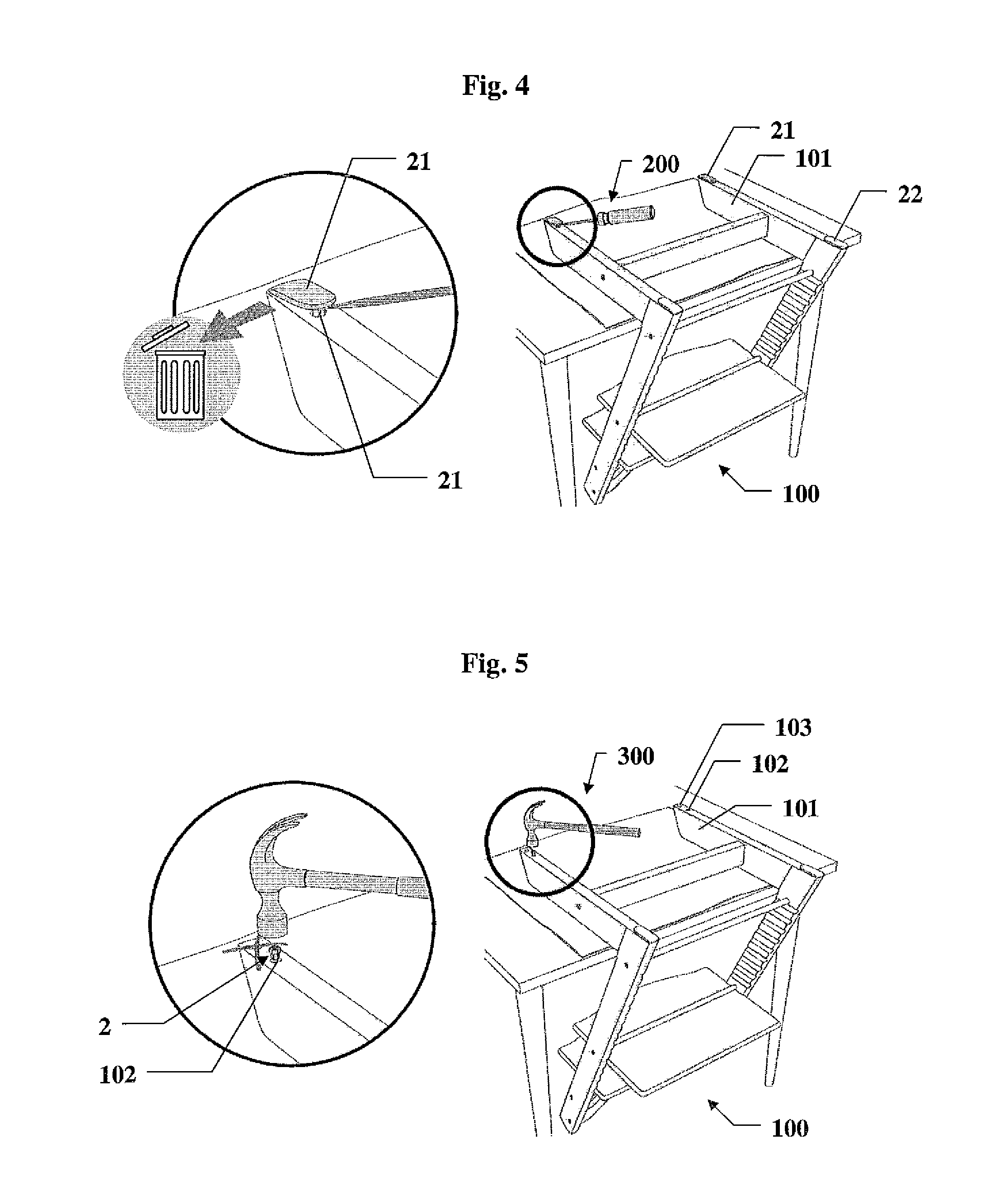 Device for a child's chair