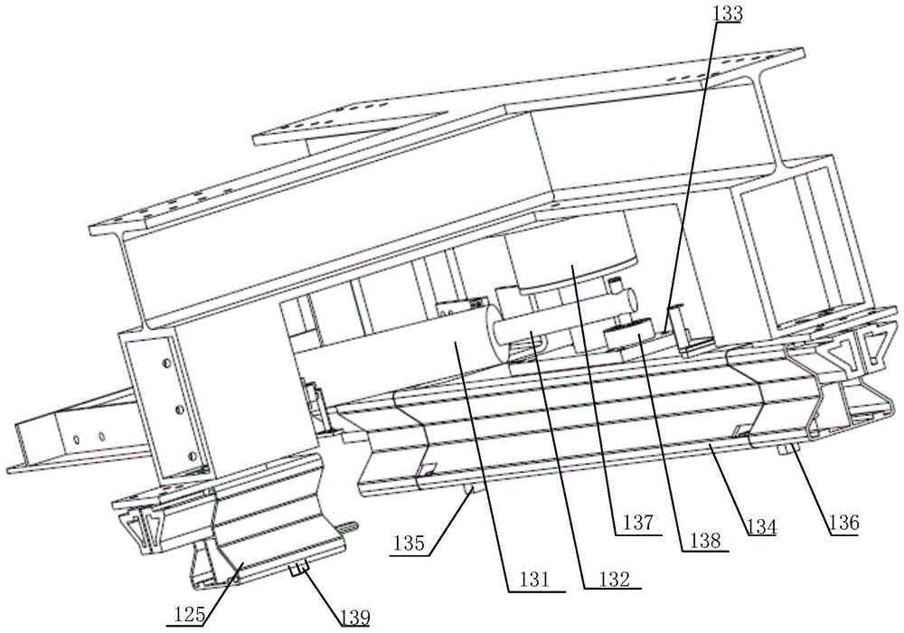 A robot T-shaped track steering mechanism and steering method