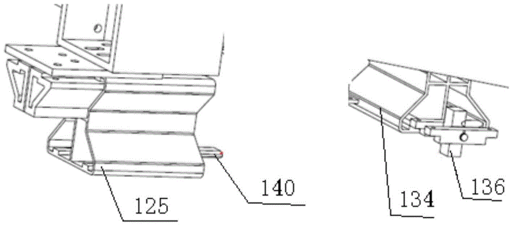 A robot T-shaped track steering mechanism and steering method