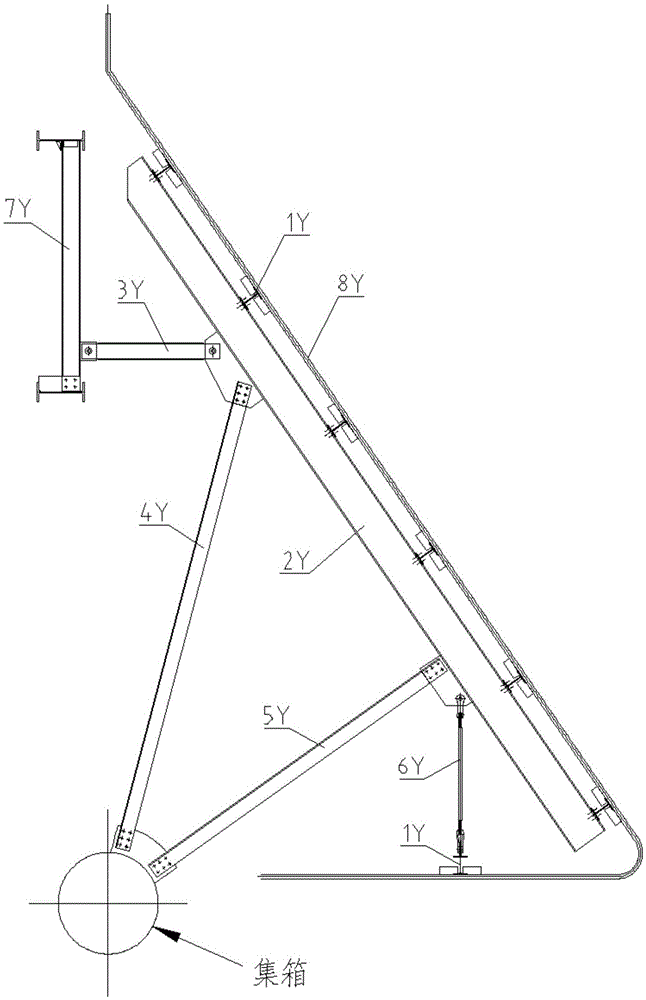 Boiler bottom support structure