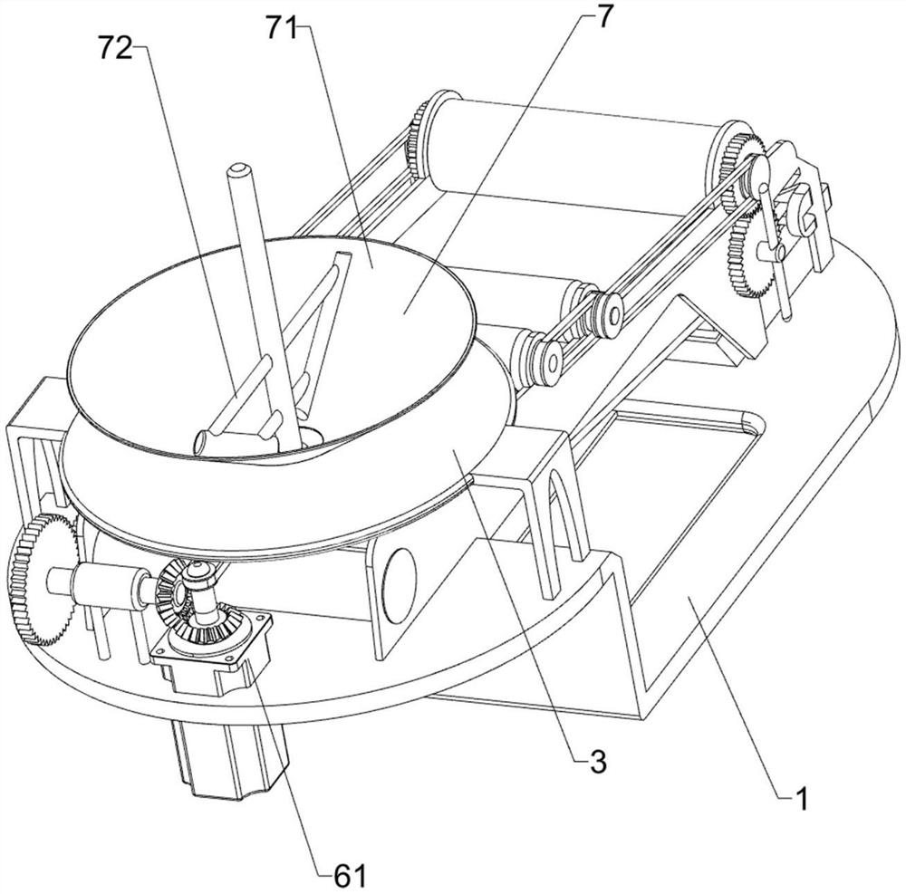 A raw material screening device for pet dry food production