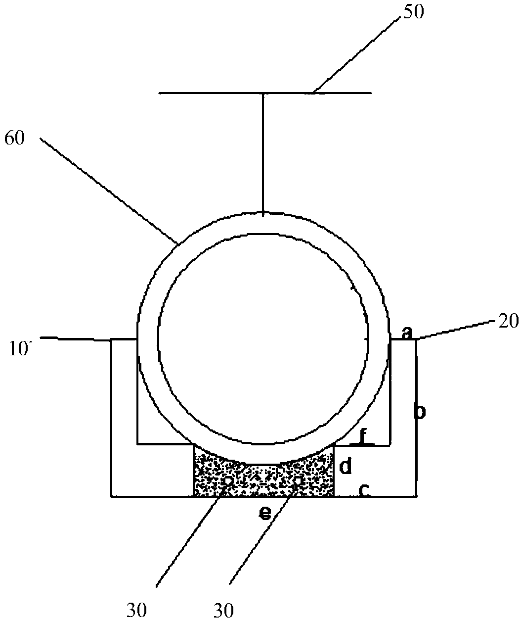 Drainage pipeline positioning device