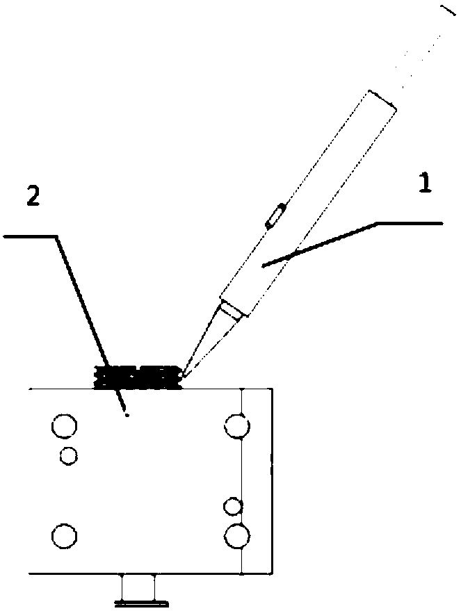 Method for dotting thread fastening glue to plug screw