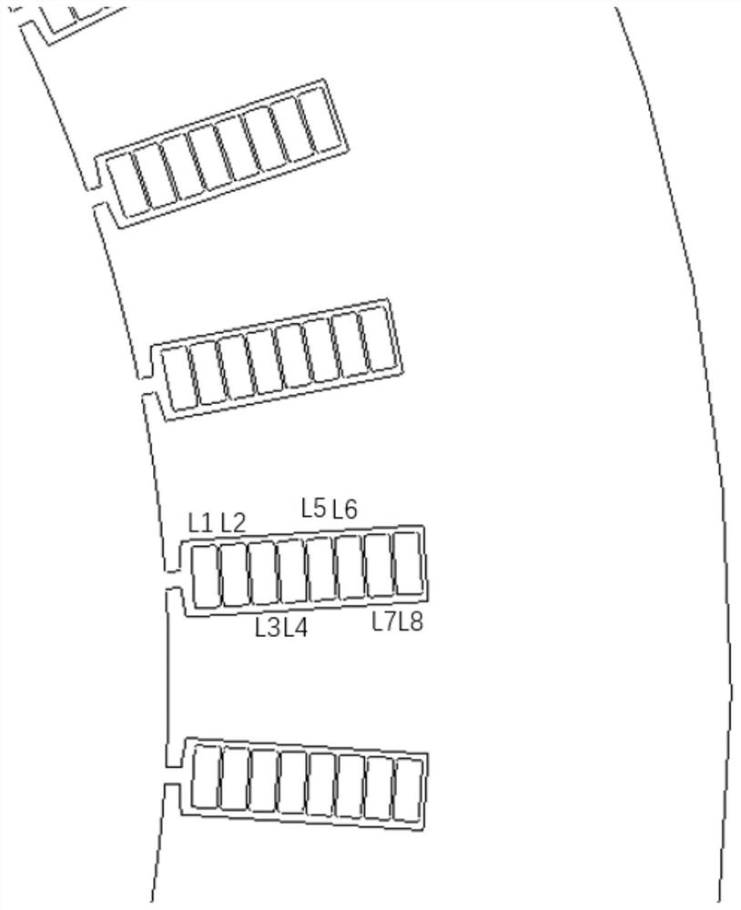 Flat wire motor stator and flat wire motor