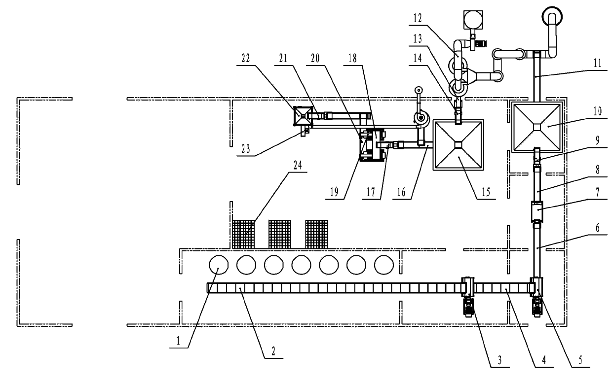 Biomass particle forming production line and method