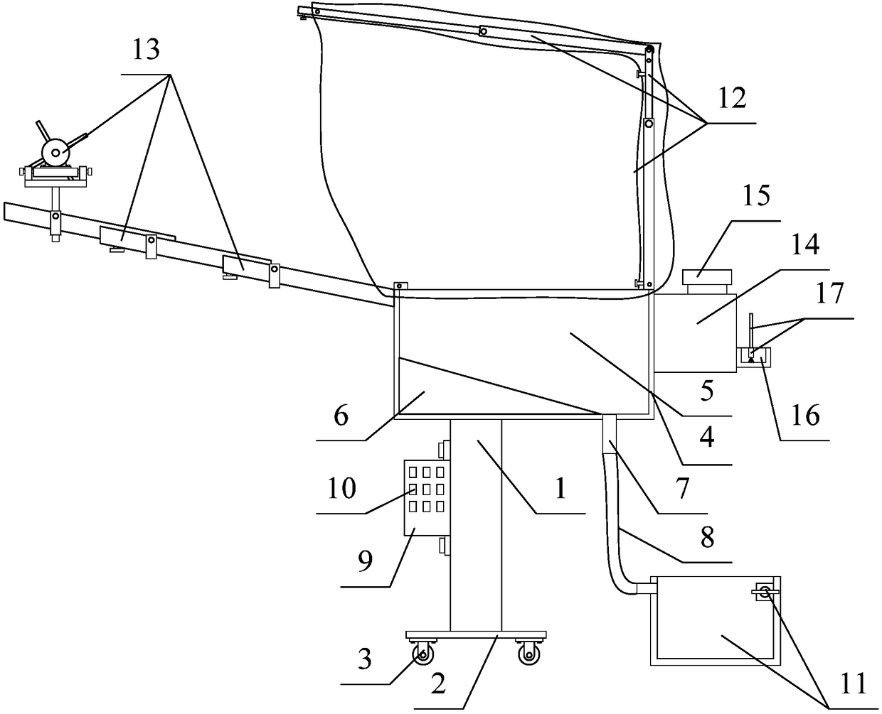 Novel water-based paint recovery spraying device