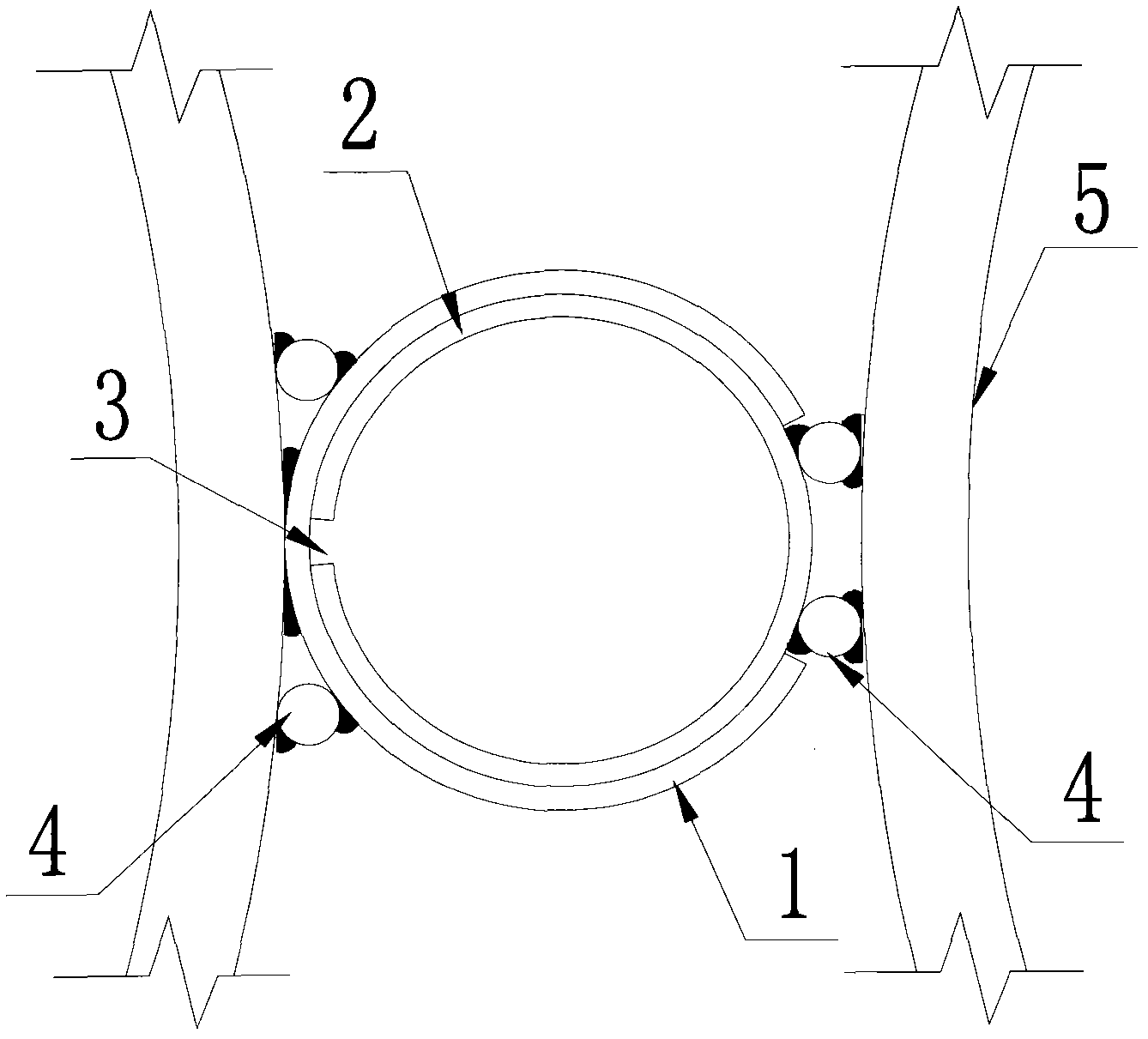 Locking opening structure of steel cofferdam and construction method for locking opening structure